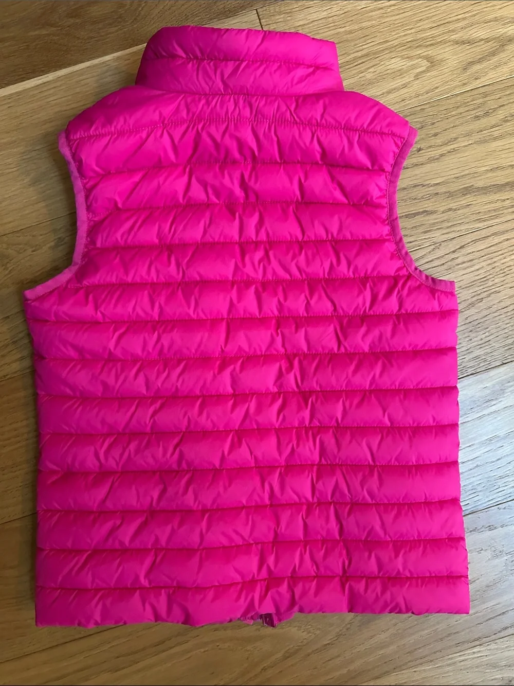 Joules Girls Hot Pink Quilted Puffer Vest